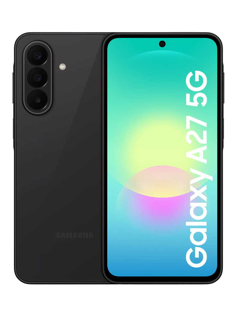 Samsung Galaxy A27 Smartphone, 6GB RAM, 6.7", Galaxy AI, 5G, SIM Free, Black, 128GB