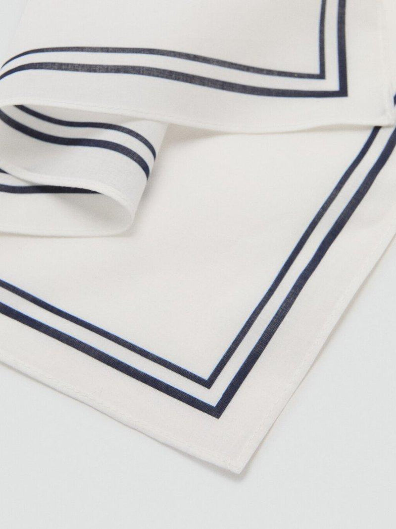 Mango Fular cotton handkerchief white (British brand)