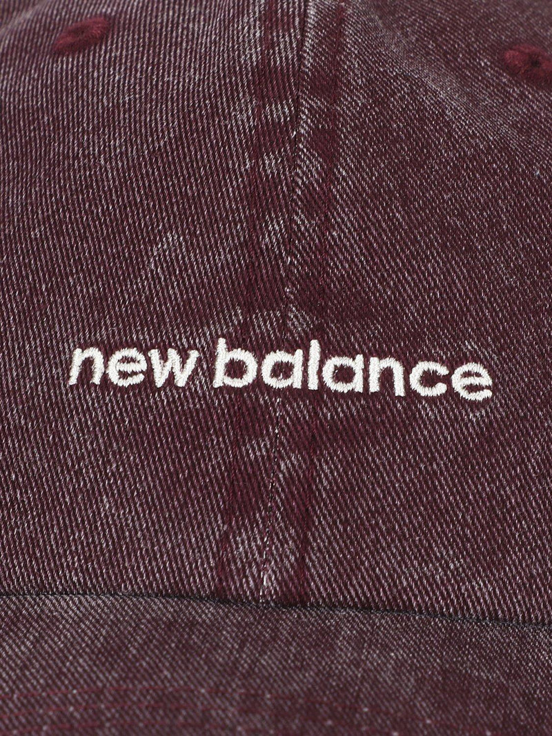 New Balance linear logo hat mulled wine 6 panel - British product
