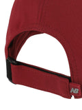 New Balance 6 Panel Performance Hat Podium Red, imported from the UK