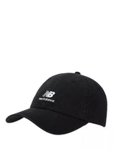 John Lewis New Balance 6 Panel Flying Stacked Logo Baseball Cap - Black- Buy online at McGrocer