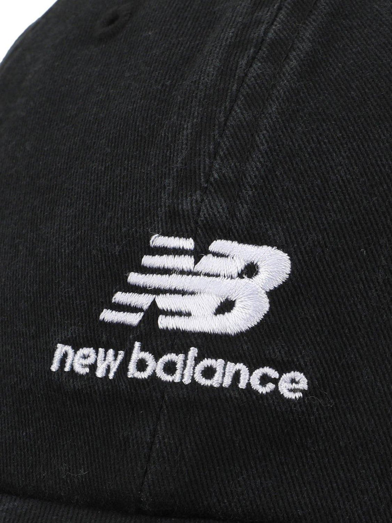 New Balance black 6 panel hat, UK version