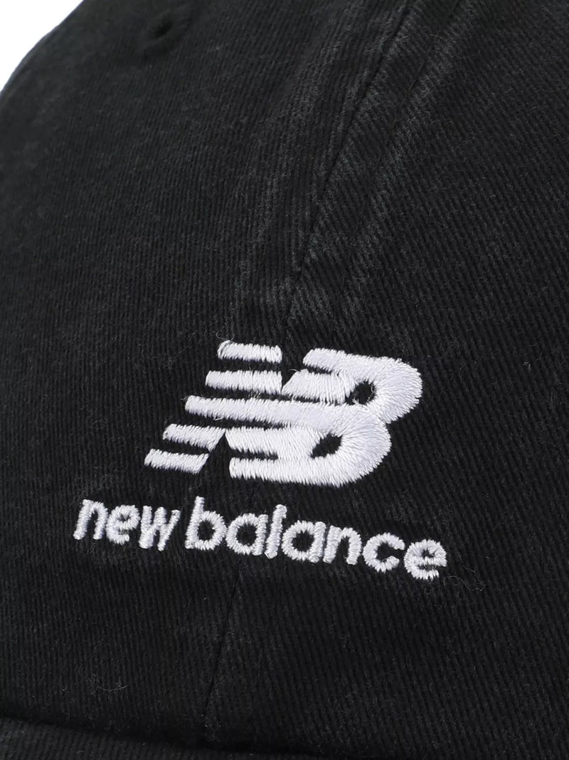 New Balance black 6 panel hat, UK version