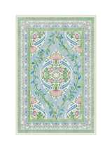 John Lewis Ruggable Mrs. Alice Skye Blue/Multi Washable Rug 60cm x 90cm- Buy online at McGrocer