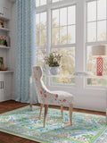 Ruggable Mrs Alice Skye rug Blue Multi 60x90cm (British brand)