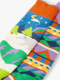 Frugi boot socks blue multi pack, imported from the UK