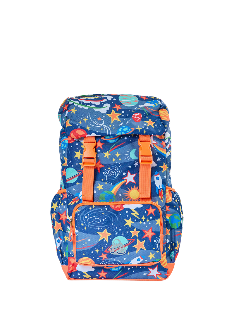 Frugi backpack blue space print - British product