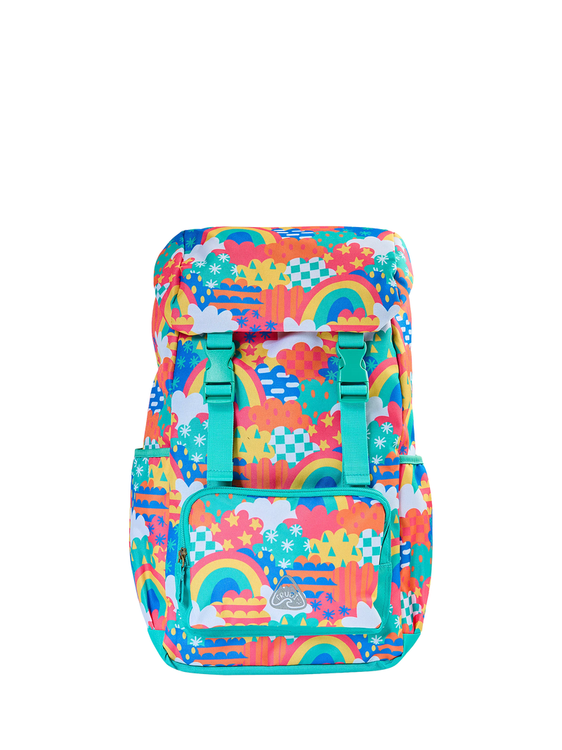 Frugi Kids' Trail Blazing Backpack Multi, imported from the UK