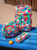 Frugi Kids' Trail Blazing Backpack Multi, imported from the UK