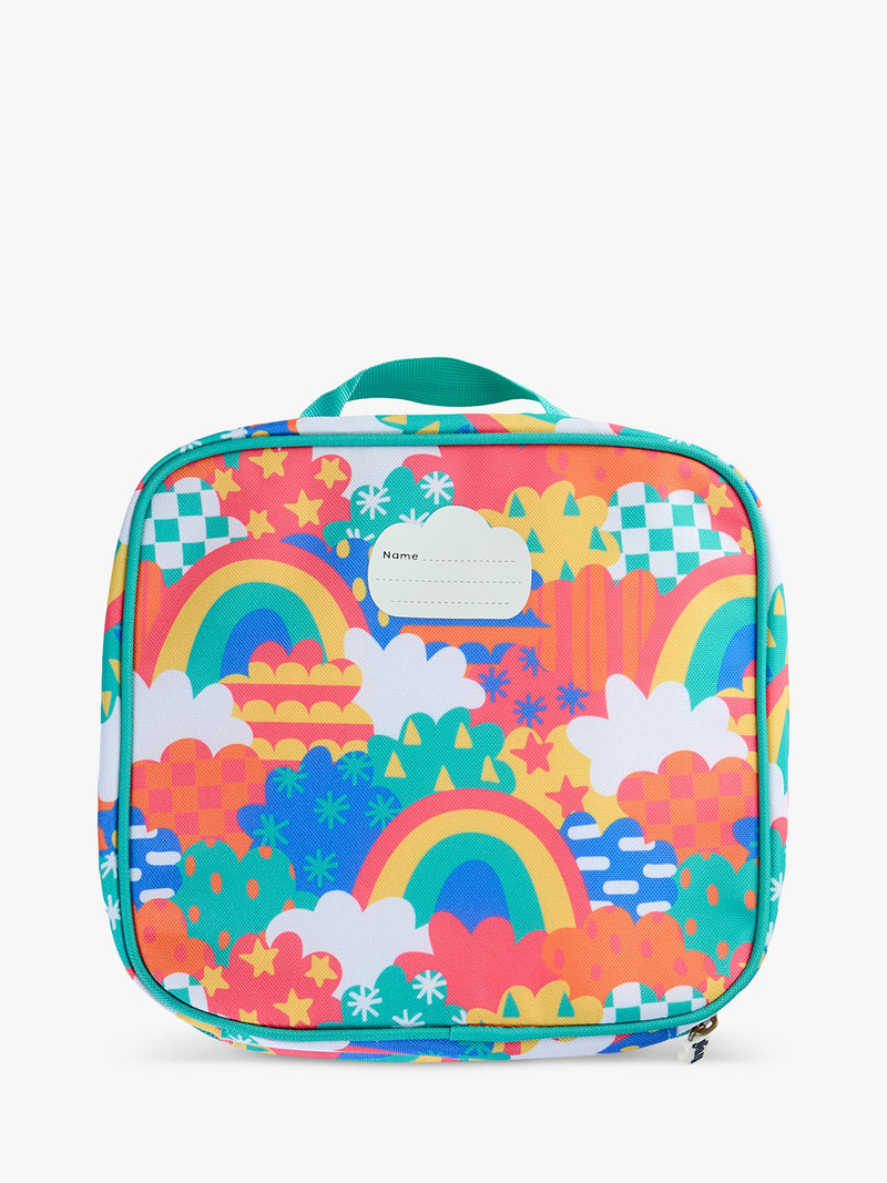 Frugi lunch bag Fun Frenzy rainbow print (British brand)