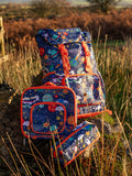 Frugi kids lunch bag Explore The Stars with foil lining - British product