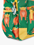 Frugi Explorers children's backpack with cow motif - British product