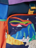 Frugi Navi Colour Block Backpack for kids, imported from the UK
