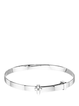 John Lewis Little Star Kids' Honor Bangle Sterling Silver 5cm- Buy online at McGrocer