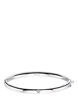 John Lewis Little Star Kids Xandra Diamond Star Bangle, Silver, 5cm- Buy online at McGrocer
