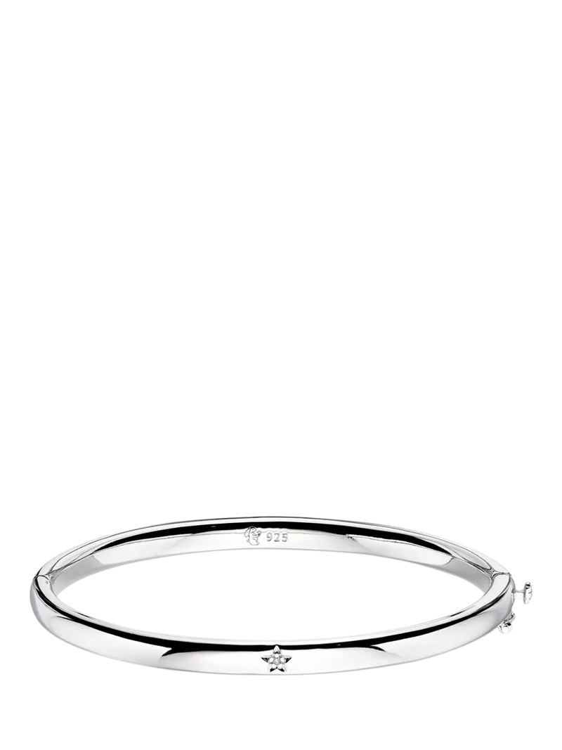 Little Star Xandra bangle silver with diamond, imported from the UK