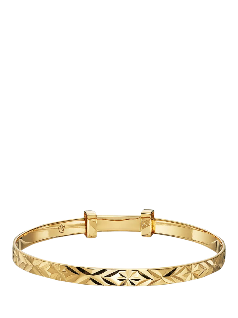 Little Star Inaya gold baby bangle 5cm (British brand)