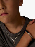 Little Star Hugo leather bracelet with silver clasp - British product
