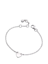 John Lewis Little Star Kids' Anna Heart Charm Silver Bracelet 14cm- Buy online at McGrocer
