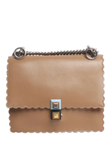 John Lewis Pre-loved Fendi Kan I Leather Crossbody Bag, Brown- Buy online at McGrocer