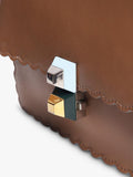 Pre-loved Fendi Kan I leather crossbody bag in brown - British product