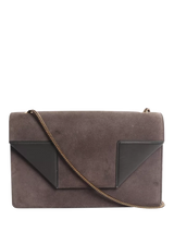 John Lewis SAINT LAURENT Betty Suede Chain Bag Brown- Buy online at McGrocer