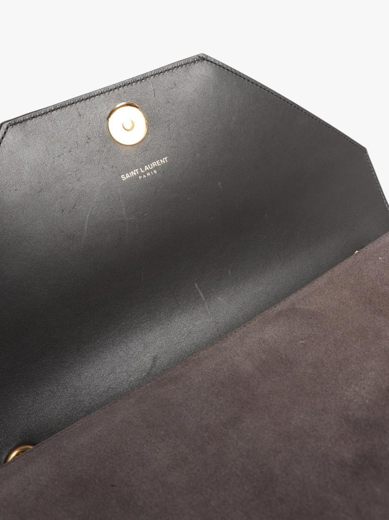 SAINT LAURENT Betty suede chain bag brown 27.5cm - British product