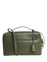 John Lewis Loro Piana Extra Crossbody Leather Bag, Green- Buy online at McGrocer