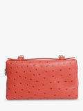 Pre-loved Loro Piana pink ostrich leather crossbody bag (British brand)