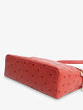 Pre-loved Loro Piana pink ostrich leather crossbody bag (British brand)