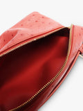 Pre-loved Loro Piana pink ostrich leather crossbody bag (British brand)