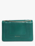 Bvlgari Serpenti Forever green leather shoulder bag, imported from the UK