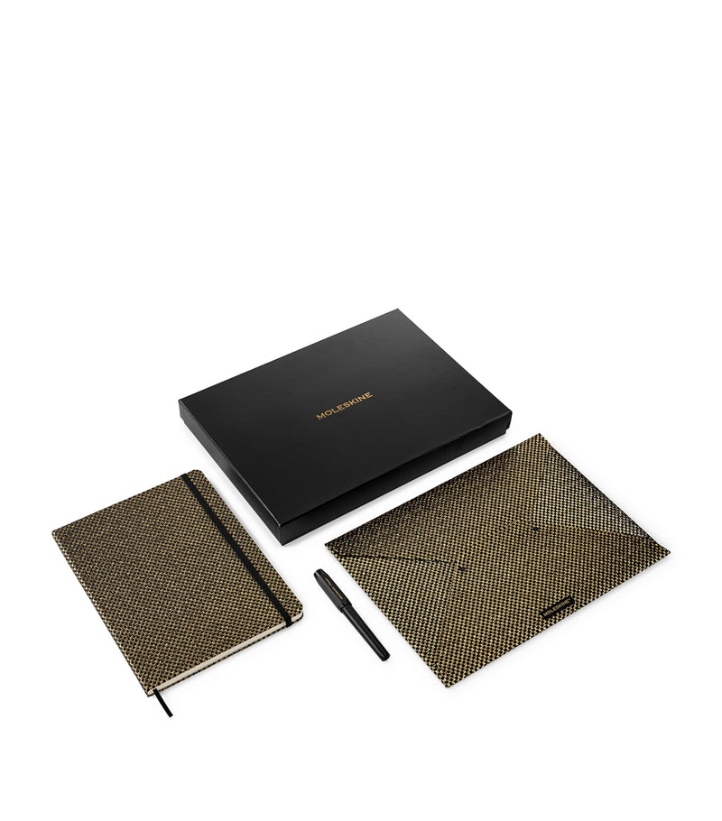 Moleskine Shine Collector's Notebook and Pen Set, imported from the UK