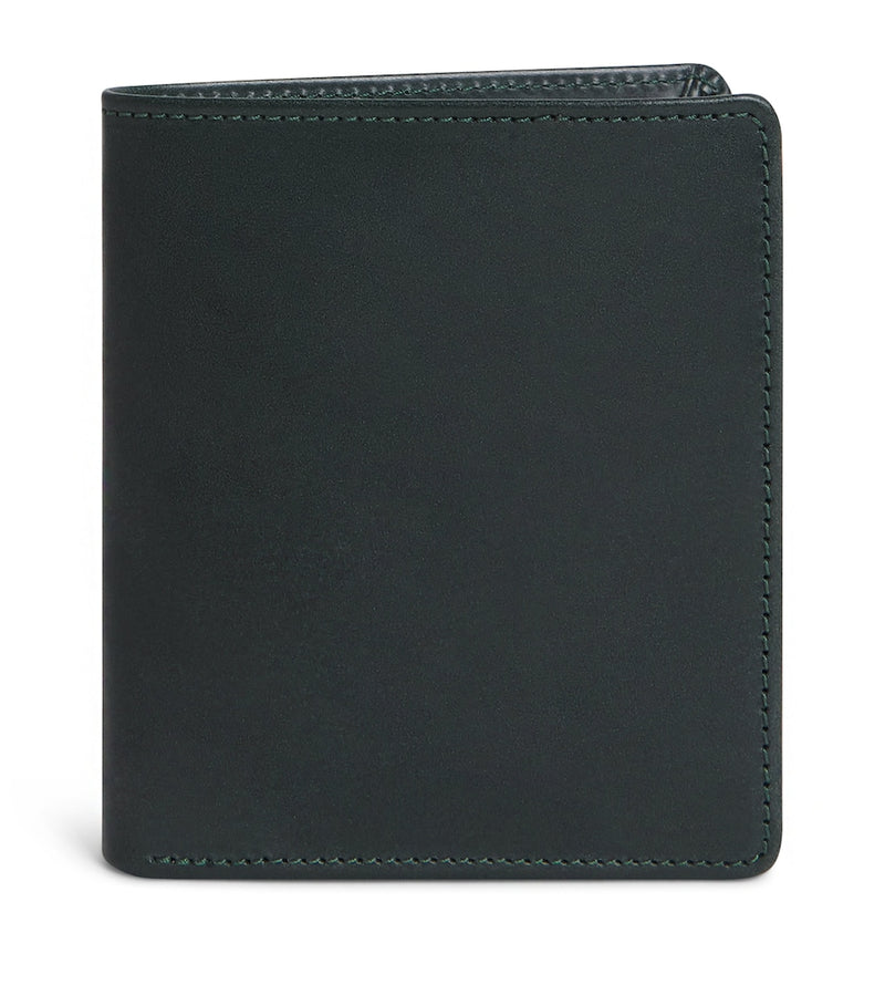 Swaine leather compact bifold wallet - British product