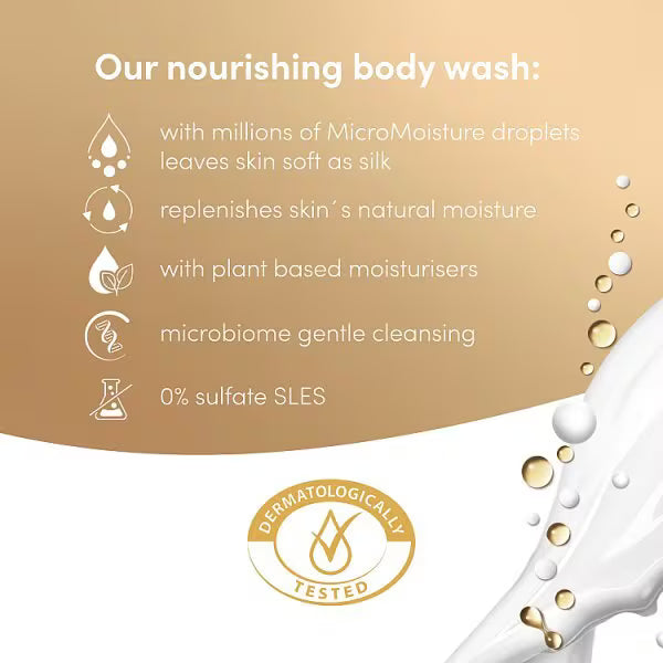 Dove Nourishing Silk Shower Gel 400ml - British product