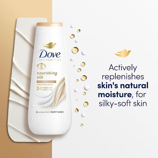 Dove Nourishing Silk Shower Gel 400ml - British product