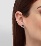 Bvlgari white gold and onyx stud earring, imported from the UK