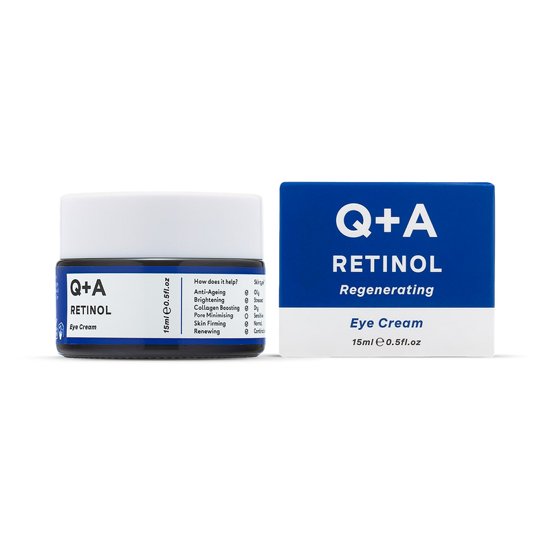 Q+A retinol eye cream for dark circles 15ml - British product