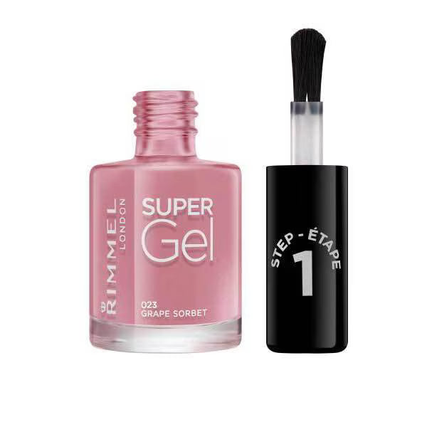 Rimmel Super Gel Nail Polish Grape Sorbet, imported from the UK