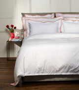 Harrods Super King Duvet Cover in Egyptian Cotton with Contrasting Borders- Buy online at McGrocer