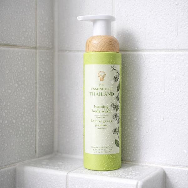 Wanderflower foaming body wash lemongrass jasmine 240ml, UK version