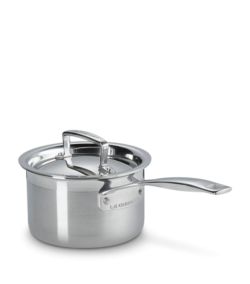 Le Creuset 3-ply stainless steel saucepan 14cm (British brand)