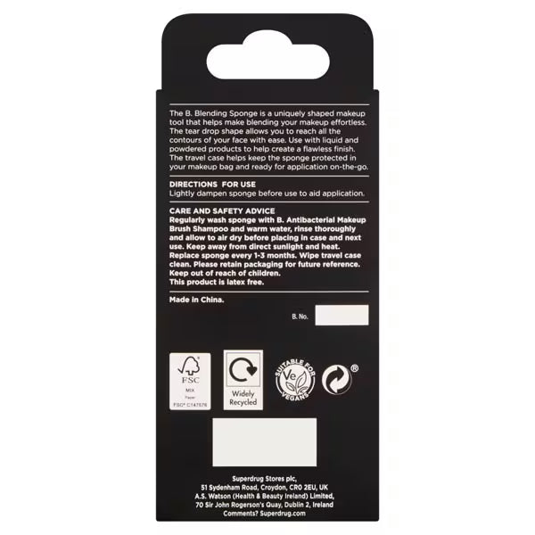 DNR B. Blending Makeup Sponge with Case - British product