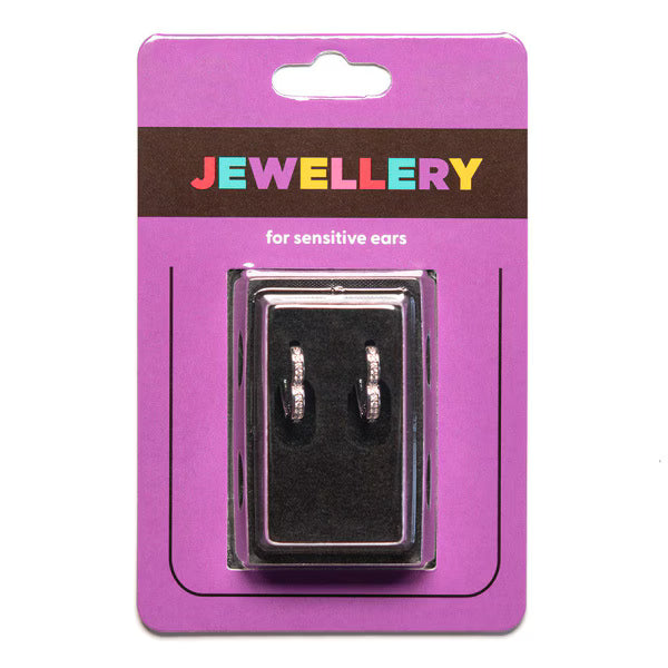 Sensation Jewellery Crystal Huggy Hoop Small (British brand)
