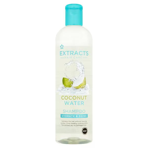 Superdrug Extracts Coconut Water Shampoo 400ml (British brand)
