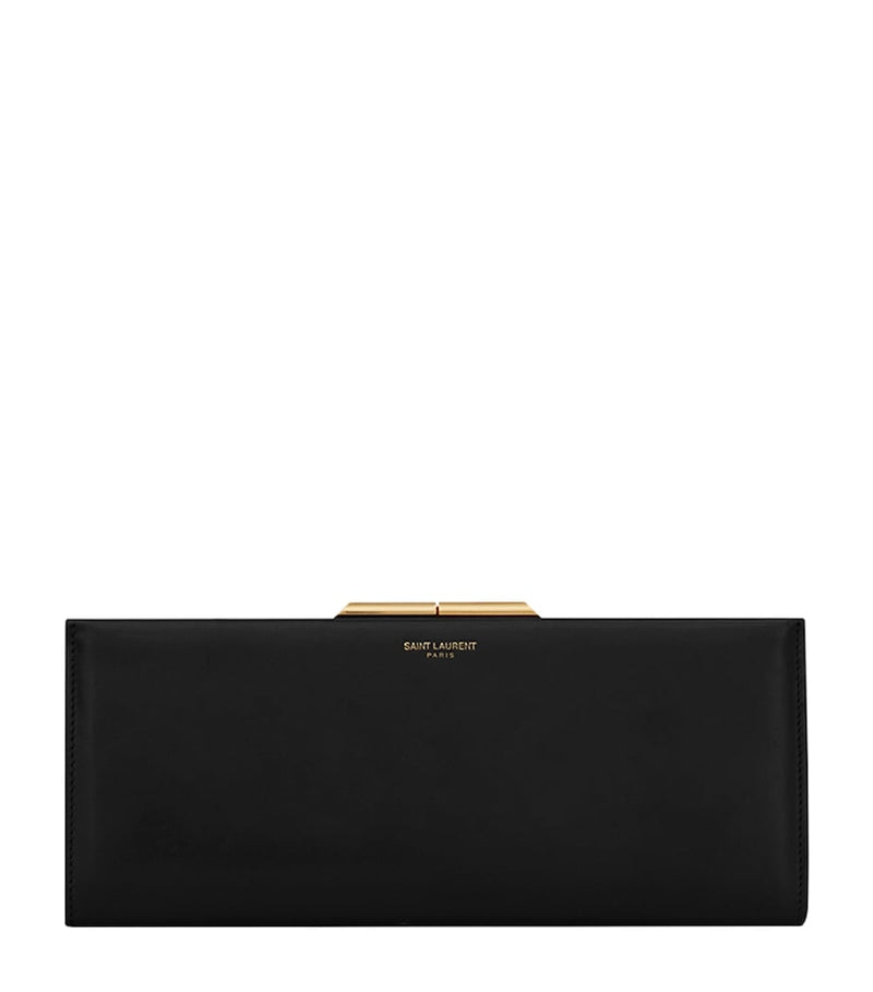 Saint Laurent leather clutch bag with chain strap - British product