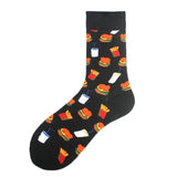 Cozy Noxxiez Soxxiez black hamburger socks (British brand)