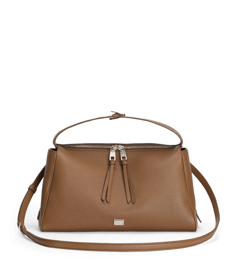 Dolce&Gabbana Vittoria shoulder bag in grained calfskin - British product