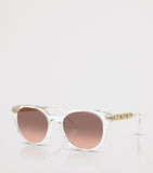 Michael Kors Pienza round sunglasses with gold-tone accents - British product