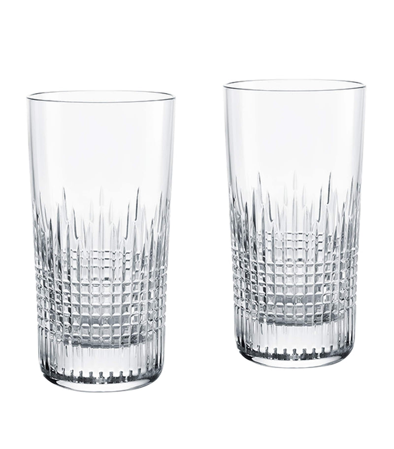 Baccarat Nancy highball glasses set of 2 340ml - British product